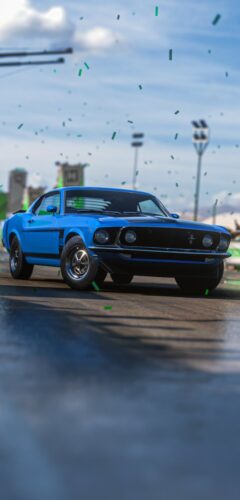 Blue Ford Mustang Wallpaper