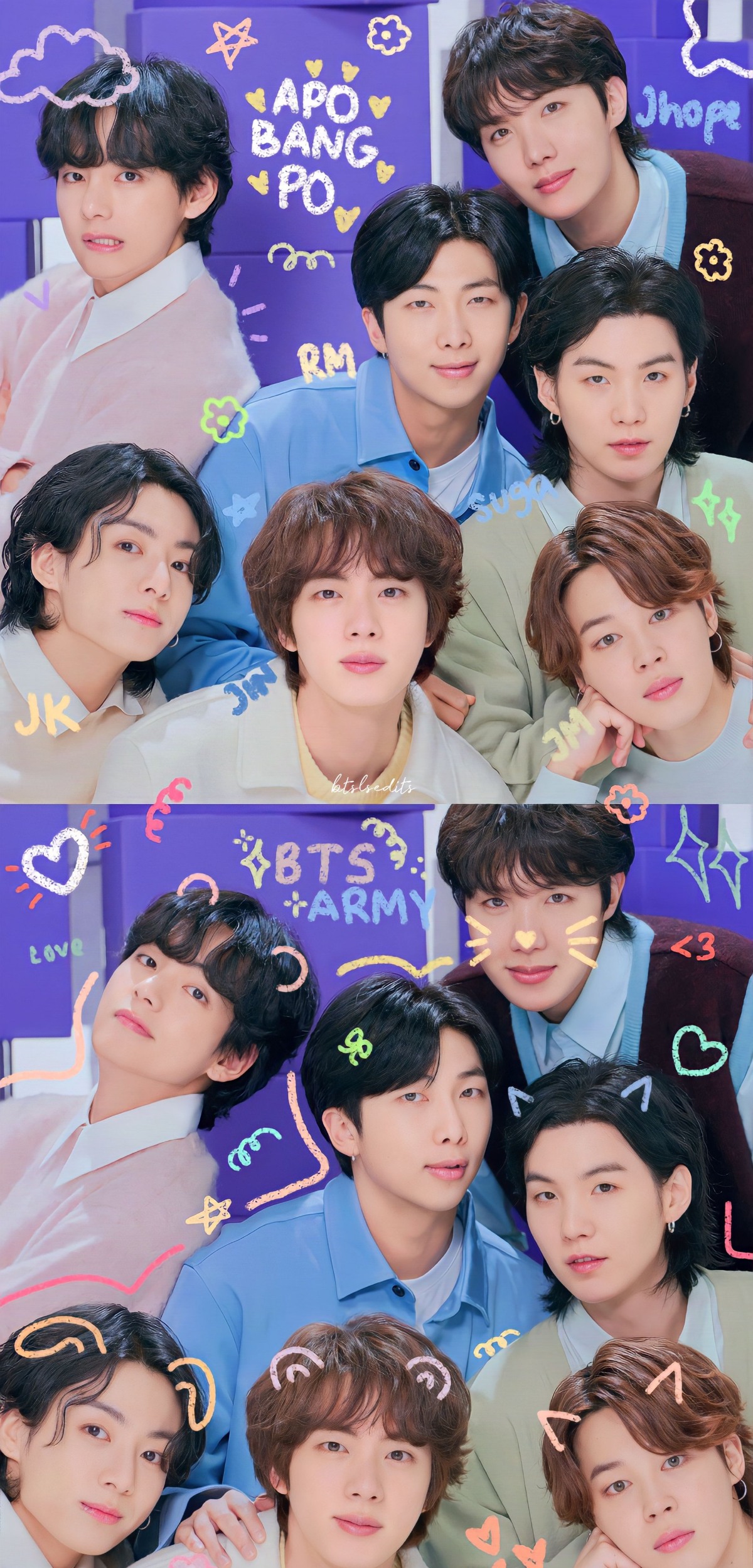 Bts Collage Wallpaper