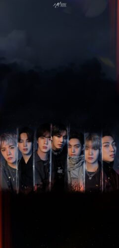Bts Dark Black AMOLED Wallpaper