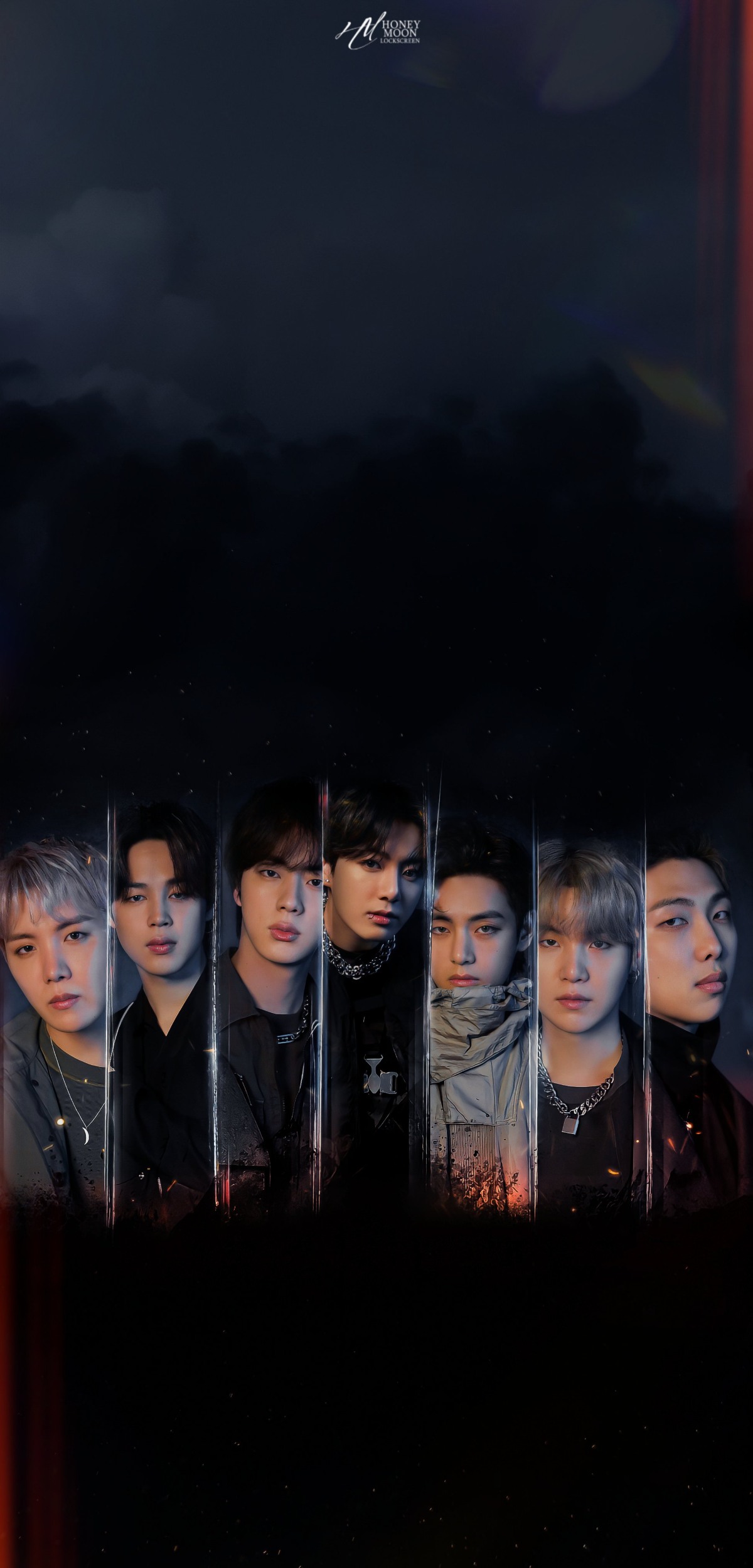 Bts Dark Black AMOLED Wallpaper