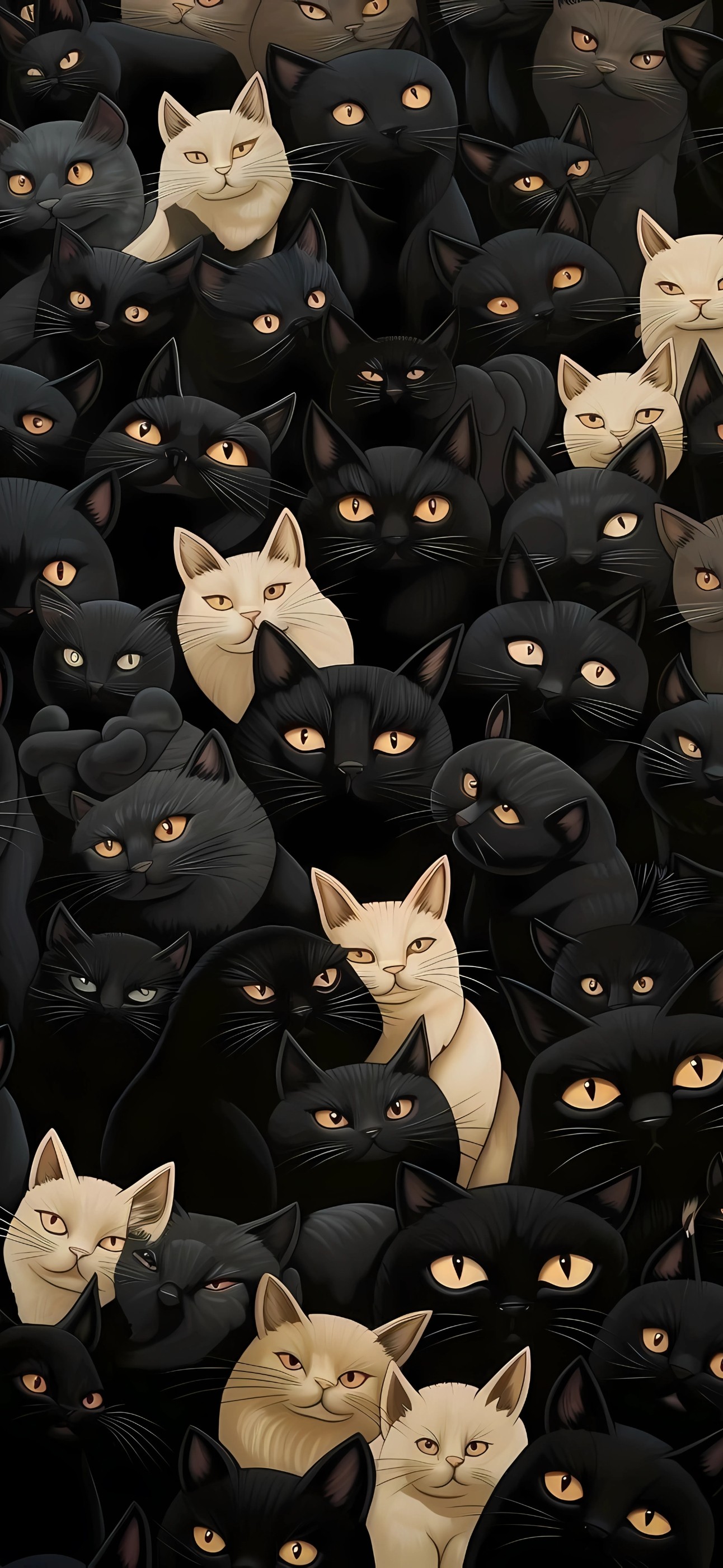 Cat Pattern Wallpaper