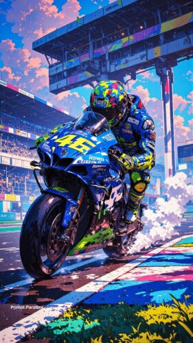 Cool Bike Racing Wallpaper
