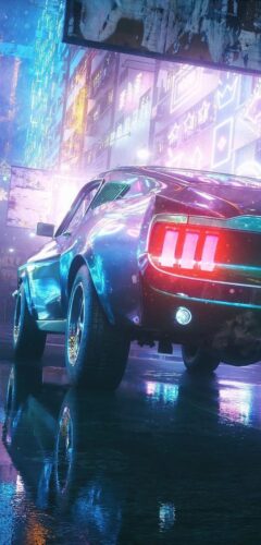 Cyberpunk Mustang Wallpaper