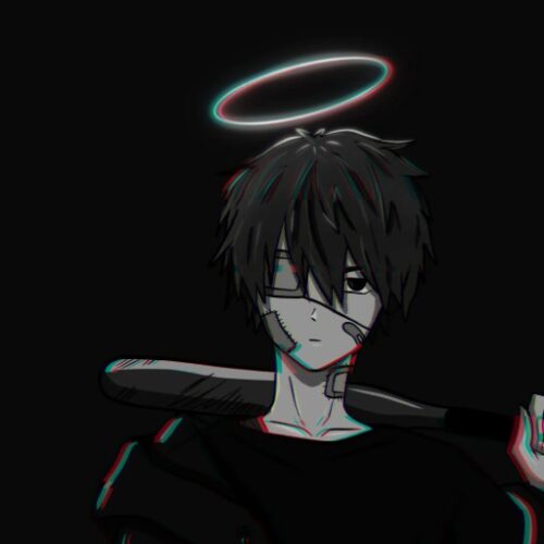 Dope Broken Anime Boy Pfp