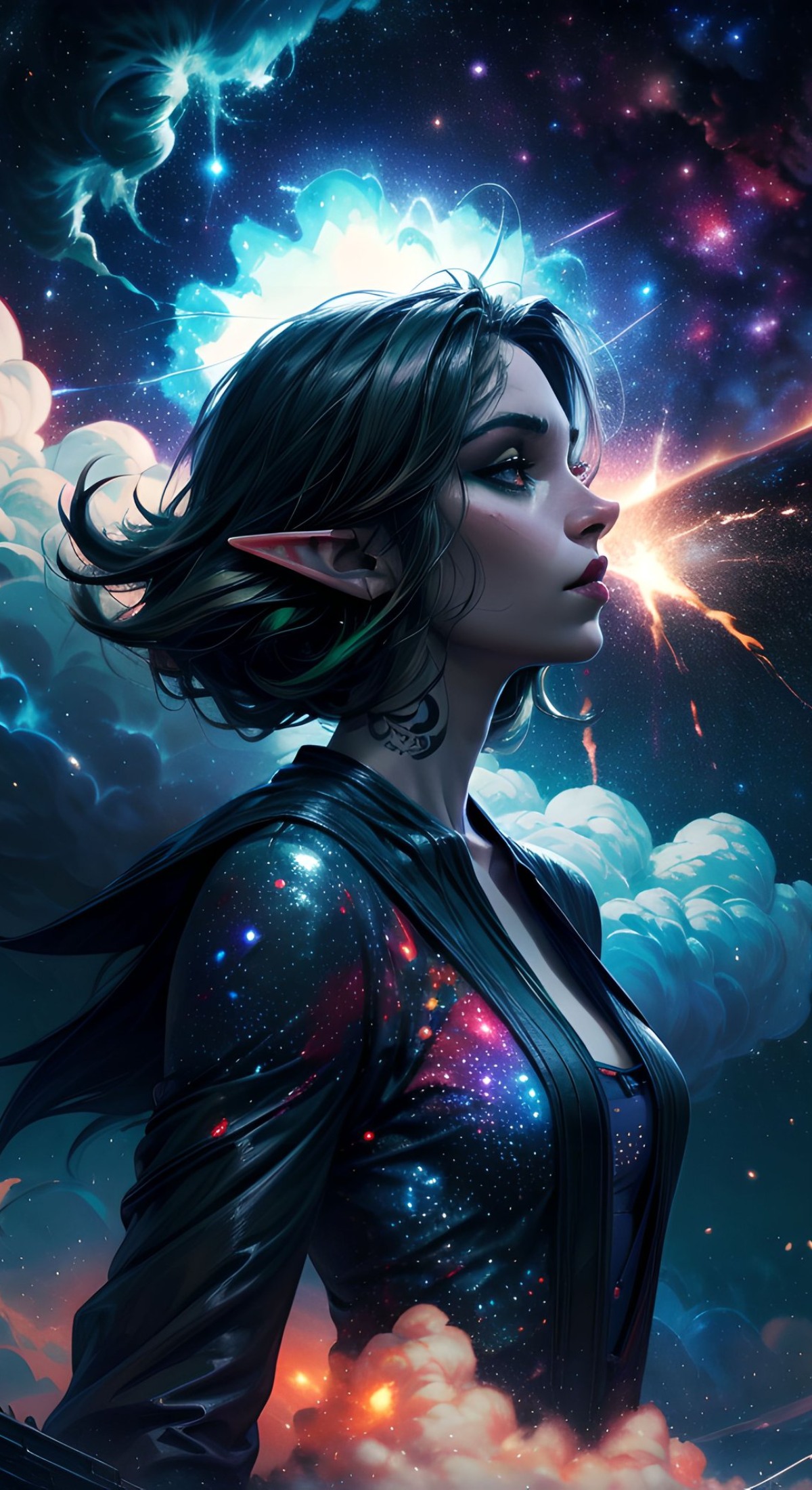 Fantasy Sci Fi Elf Girl Wallpaper