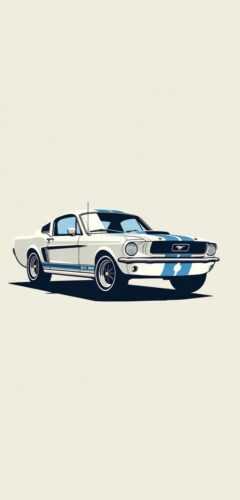 Minimalist Mustang Wallpaper