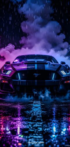 Neon Ford Mustang Wallpaper