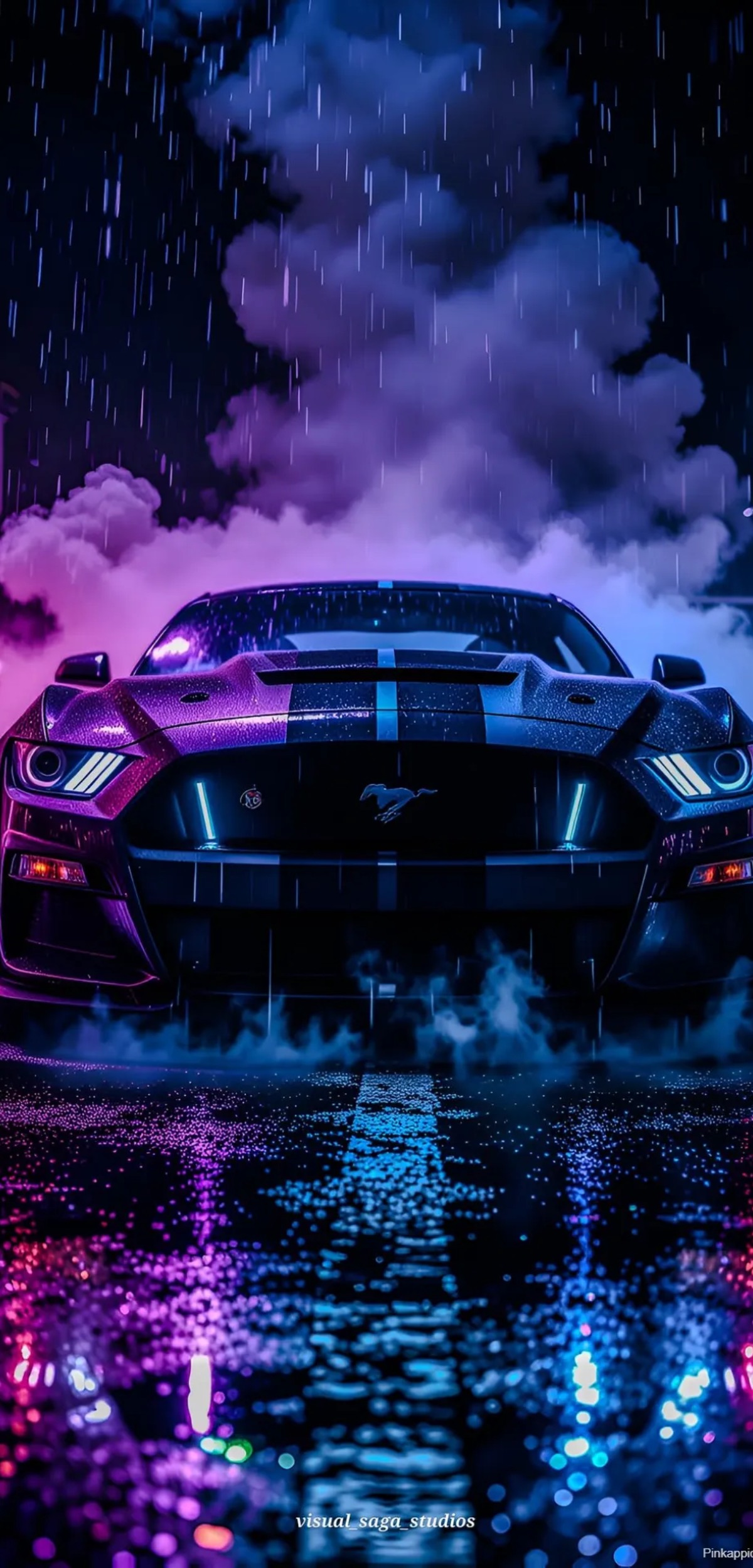Neon Ford Mustang Wallpaper
