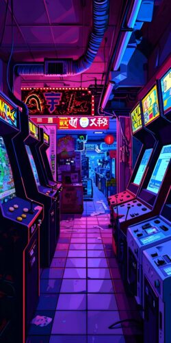 Retro Gaming Hub Wallpaper