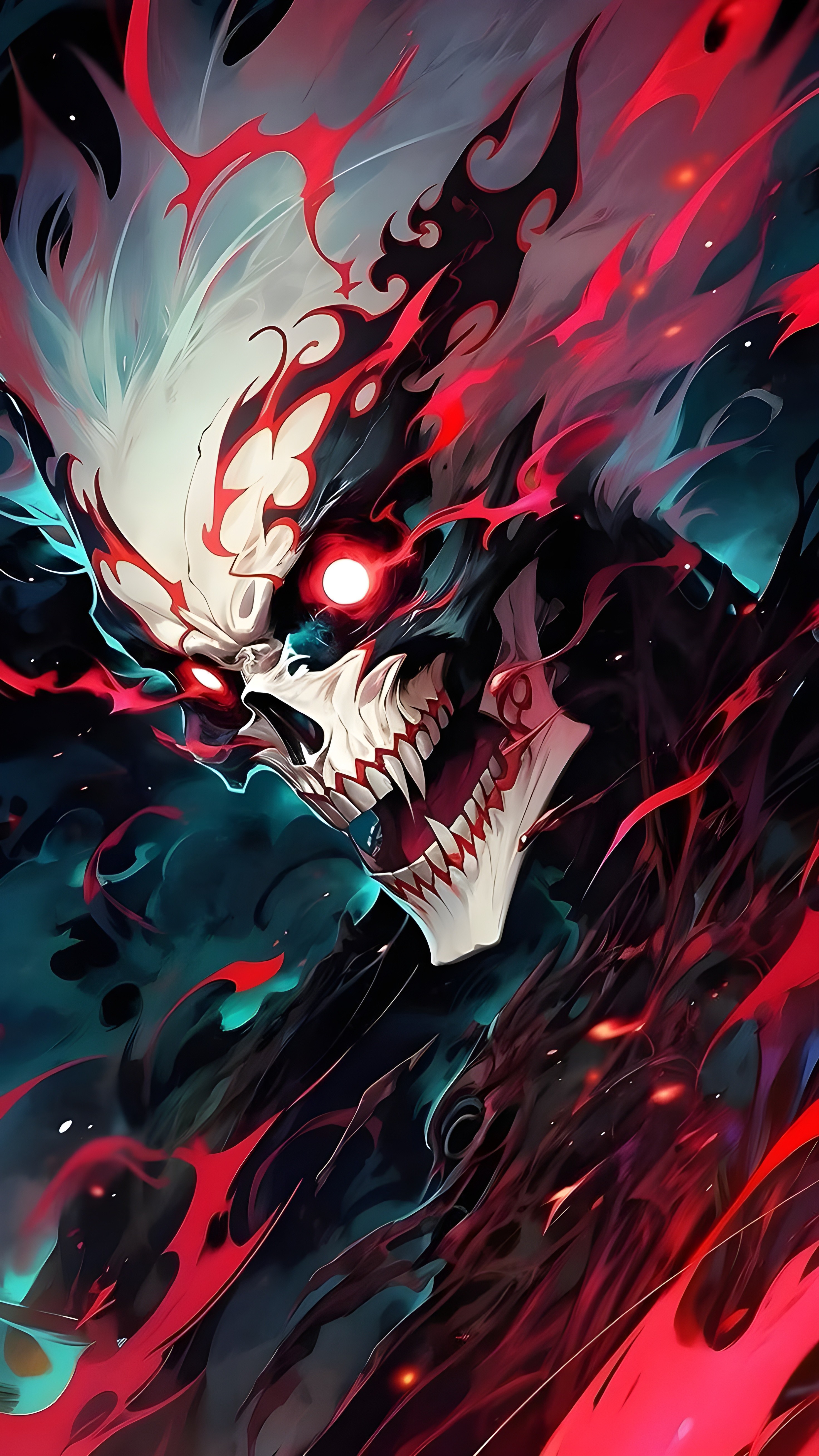 Scary Ghost Skull Wallpaper