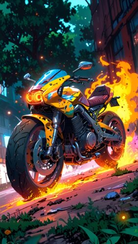 Yellow Cool Bike Wallpaper